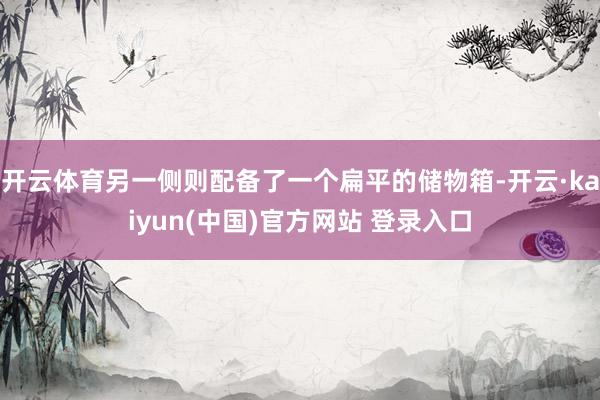 开云体育另一侧则配备了一个扁平的储物箱-开云·kaiyun(中国)官方网站 登录入口