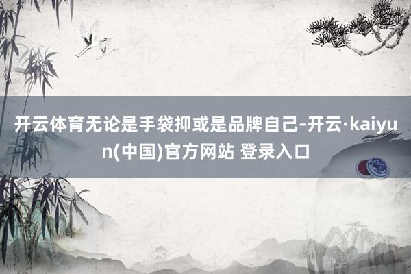 开云体育无论是手袋抑或是品牌自己-开云·kaiyun(中国)官方网站 登录入口
