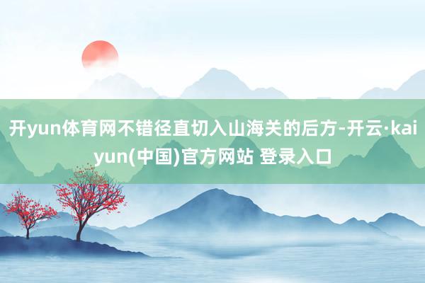 开yun体育网不错径直切入山海关的后方-开云·kaiyun(中国)官方网站 登录入口