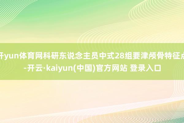 开yun体育网科研东说念主员中式28组要津颅骨特征点-开云·kaiyun(中国)官方网站 登录入口